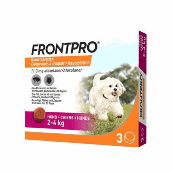 Frontpro 11mg Honden 2-4kg - 3 Kauwtabletten