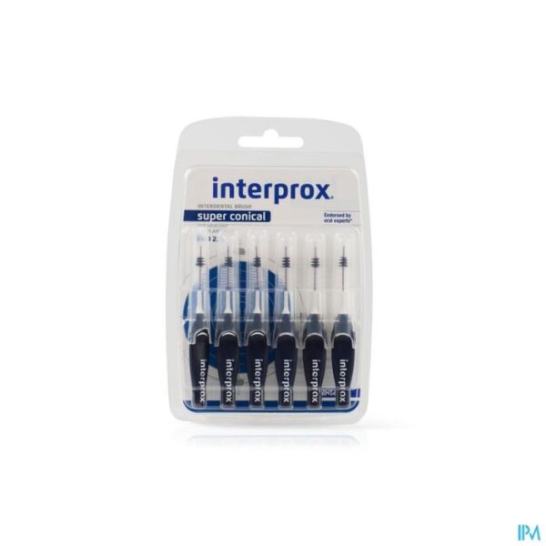 Interprox Super Conical Donkerblauw Interdent - 6 stuks