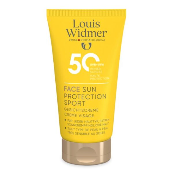 Louis Widmer Face Sun Protection Sport 50 Zonder Parfum - 50ml