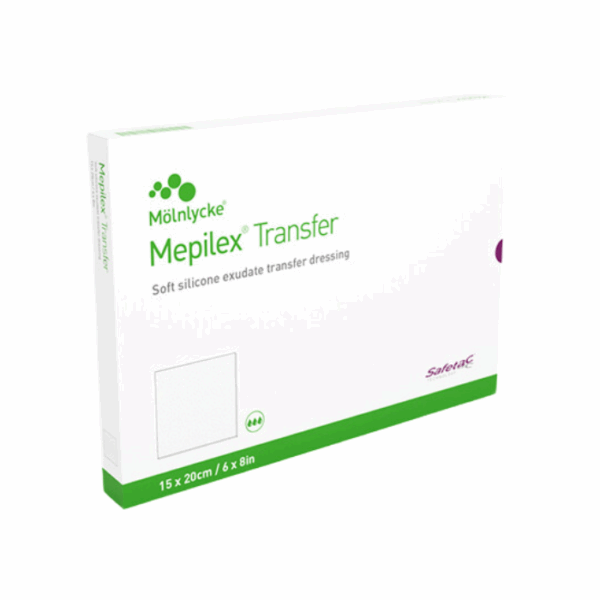 Mepilex Transfer Wondvochtdoorlatend Schuimverband - 15x20cm - 5 Stuks