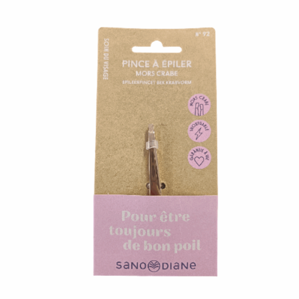 Sanodiane Epileerpincet N°92 Krabvorm Roze - 1 Stuk