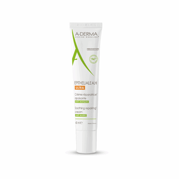 A-Derma Epitheliale A.H Ultra Kalmerende Herstellende Crème tegen vlekken, Verzwakte huid, Hyaluronzuur 40ml