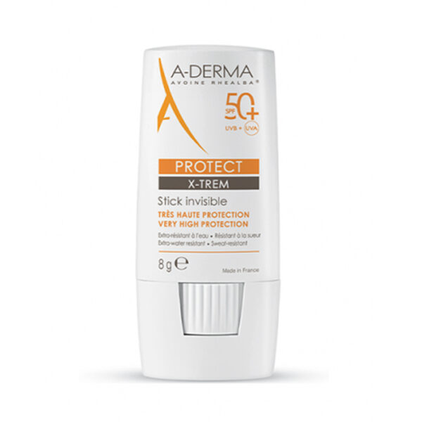 A-Derma Protect X-Trem Onzichtbare Stick SPF50+, Zeer hoge zonnebescherming 8g