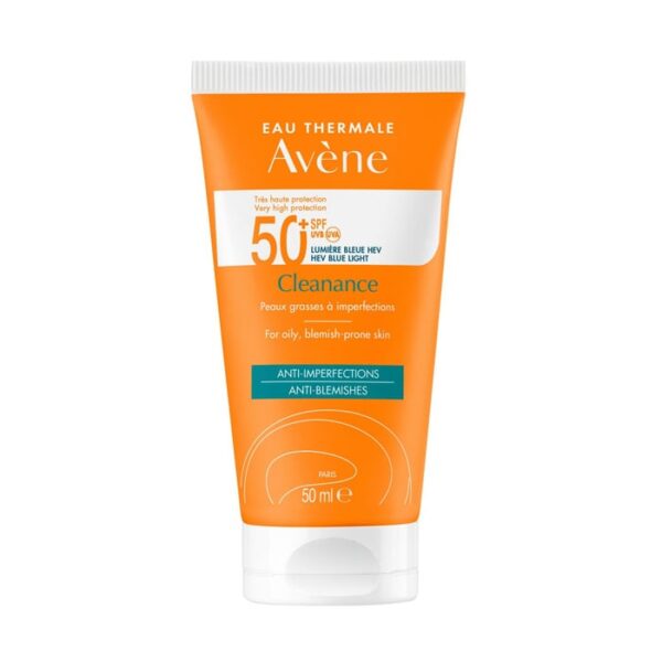Avène Cleanance Zonnecrème SPF50+ - Vette Huid - 50ml