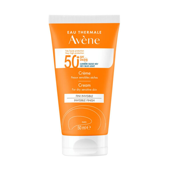 Avène Zon SPF 50+ Crème Zeer hoge zonnebescherming, Gevoelige huid 50ml