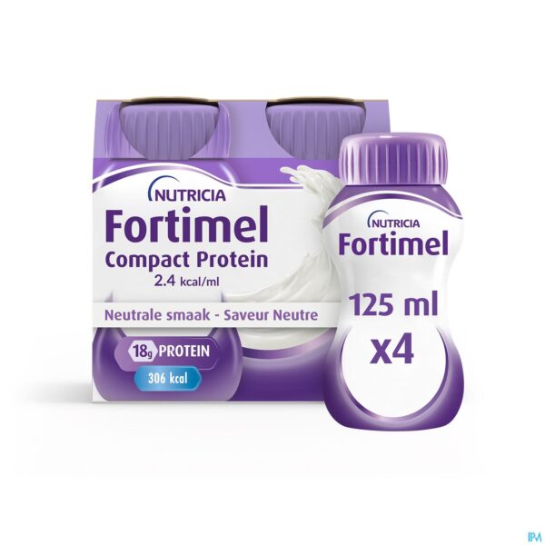 Fortimel Compact Protein 2.4kcal Neutraal - 4x125ml