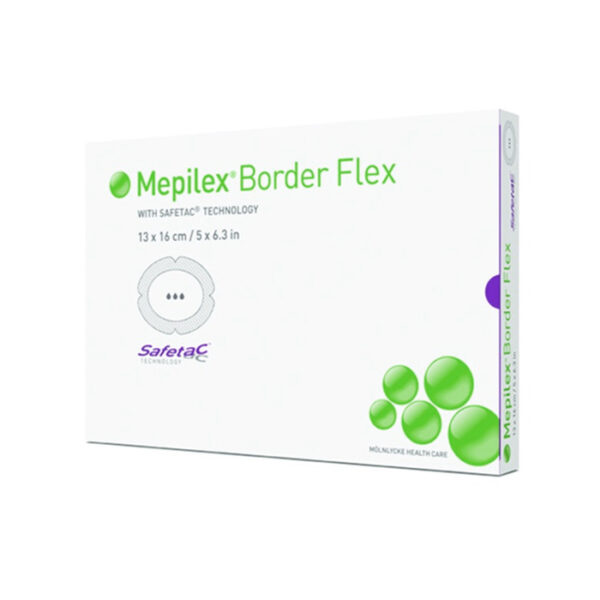 Mepilex Border Flex Oval Wondverband - 13x16cm - 5 Stuks