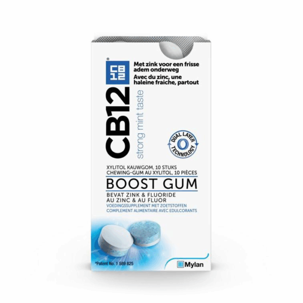 CB12 Boost Kauwgom - Sterke Munt - 10 Stuks