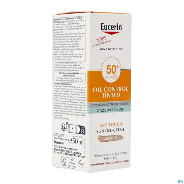 Eucerin Sun Protection Oil Control Gel-Crème Teinté SPF 50+ | 50ml