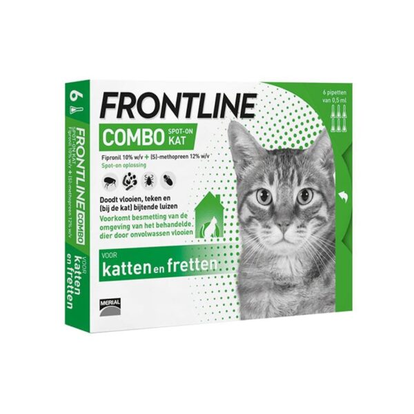 Frontline Combo Line Kat Vlooien/ Teken 6x0,5ml