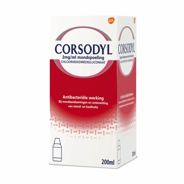 Corsodyl 2mg/ml Mondspoeling Oplossing - 300ml