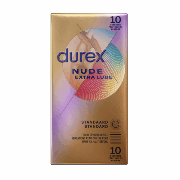 Durex Nude Extra Glijmiddel Condooms - 10 Stuks