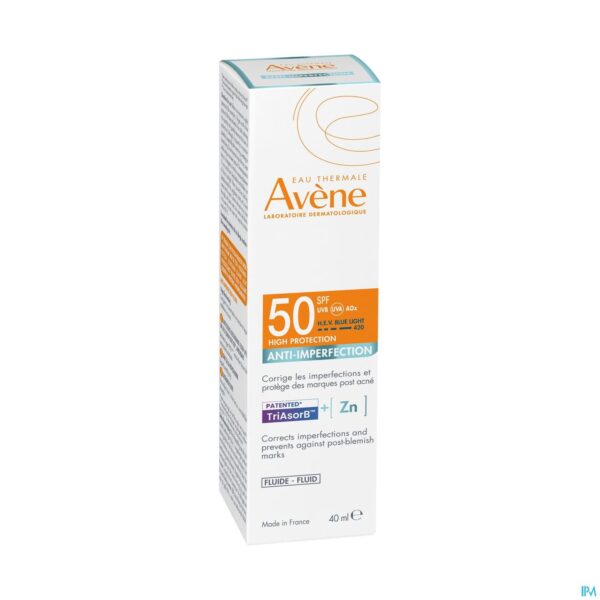 SPF 50 Anti-imperfection Dagelijkse fluide Hoge zonnebescherming, Gevoelige huid 40ml