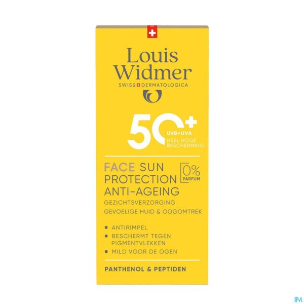 Louis Widmer Sun Protection Face 50+ Zonder Parfum 50 ml
