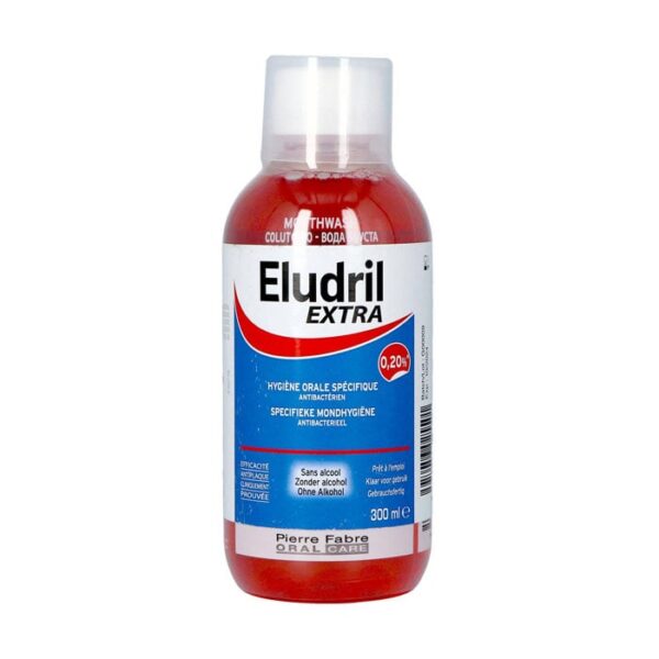 Oral Care Eludril Extra, Antibacteriële mondspoeling, Hehandeling  0,20% chloorhexidine  300ml
