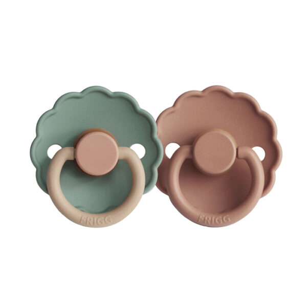 Frigg Daisy Fopspeen Duo - Willow/Gold - 0-6 Maanden - Maat 1 - 2 Stuks