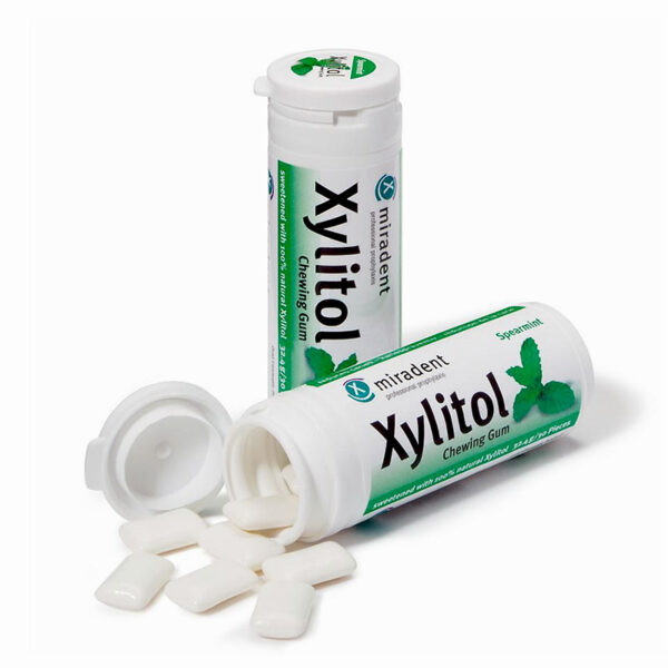 Miradent Xylitol Kauwgom Groene Munt 30 Stuks
