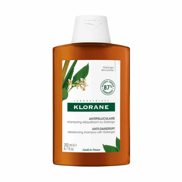 Klorane Galanga Antiroos Shampoo, Evenwichtherstellend & kalmerend, Schilfers 200ml
