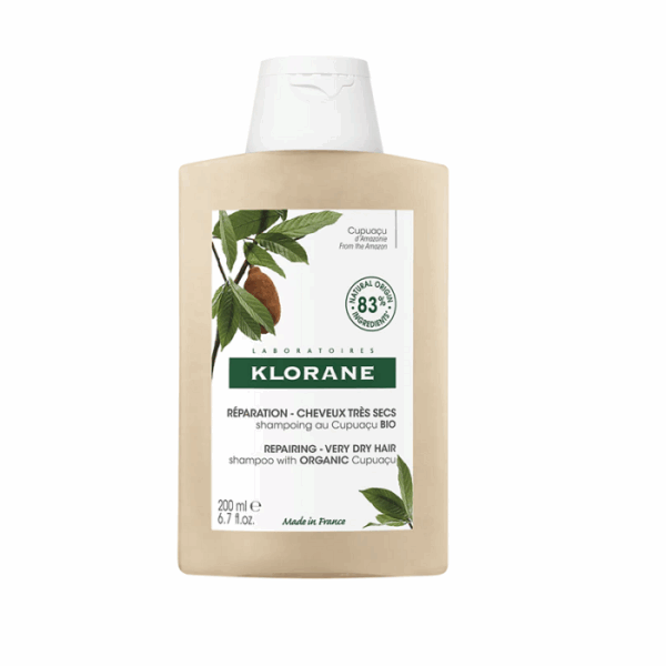 Klorane BIO Cupuaçu Herstellende Shampoo, Regenererend & anti-breuk, Zeer droog, beschadigde haar 200ml