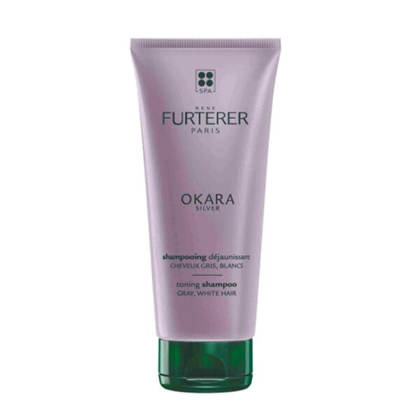 René Furterer Okara Silver Ontgelende paarse Shampoo, Grijs, wit of platinablond haar 200ml