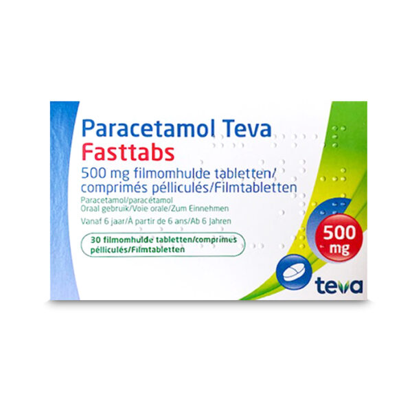 Paracetamol Teva 500mg Fasttabs 30 Tabletten