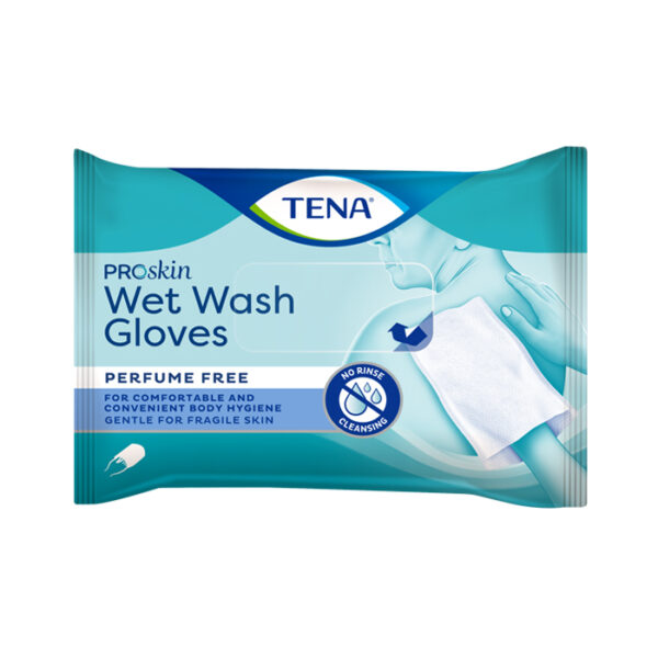 Tena Proskin Wet Wash Gloves Zonder Parfum 8 Stuks