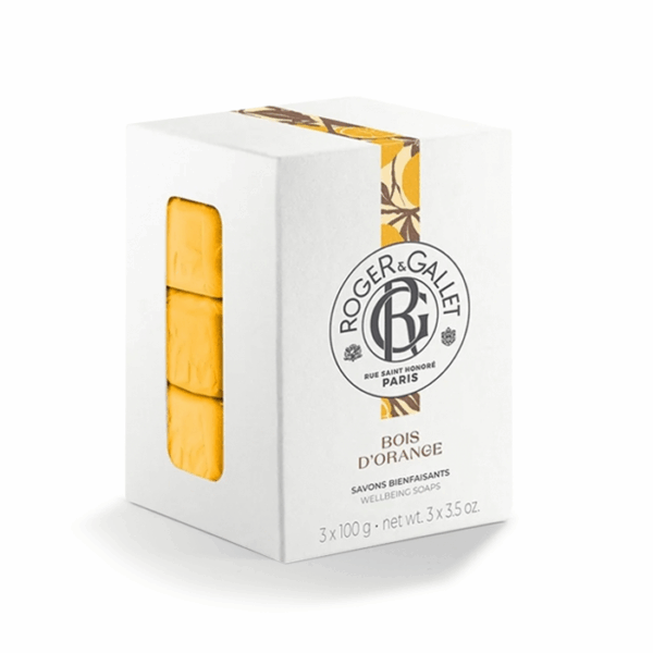 Roger & Gallet Trio Geschenkset Bois d'Orange Zeepjes 100g 3 Stuks
