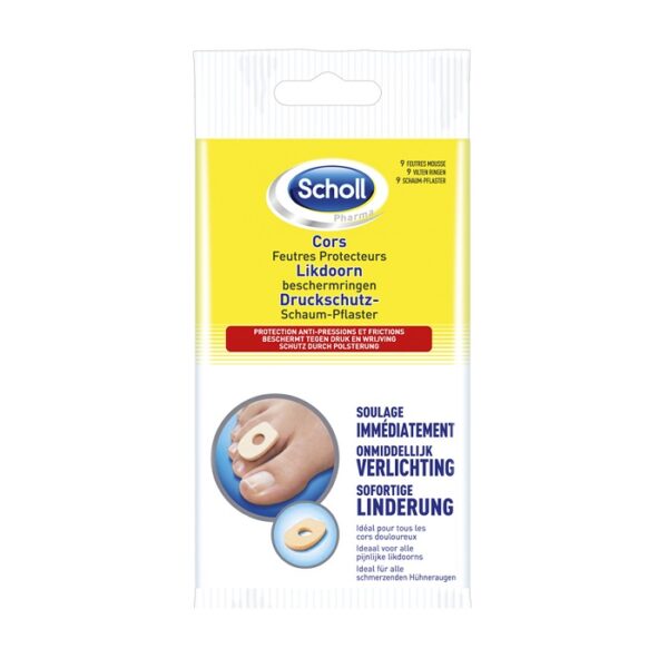 Scholl Likdoorn Beschermring Ovaal Schuim 9 Stuks