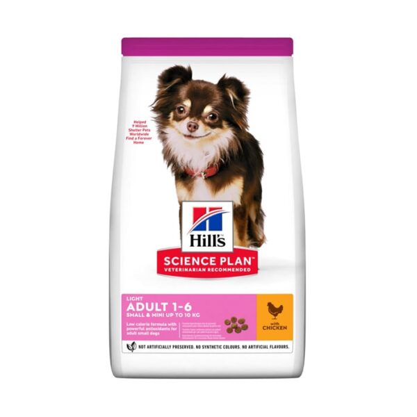 Hill's Science Plan Adult Light Small & Mini Hondenvoer - Kip 6kg