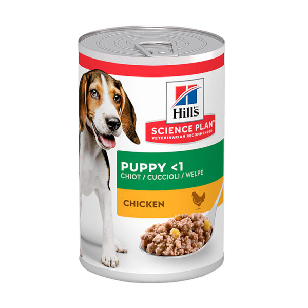 Hills Science Plan Puppy <1j Hondenvoer Kip 370g