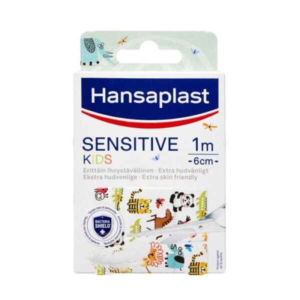 Hansaplast Sensitive Kids Pleister Pleisters 1mx6cm 1 Rol