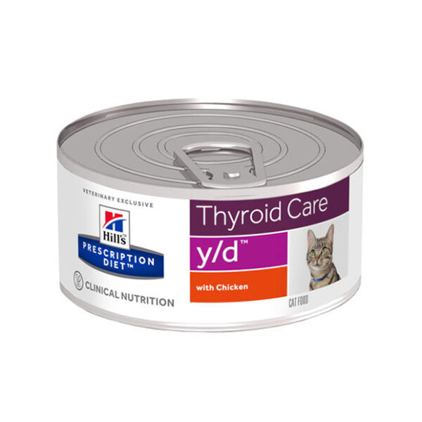 Hills Prescription Diet Thyroid Care Y/D Kattenvoer Kip 156g