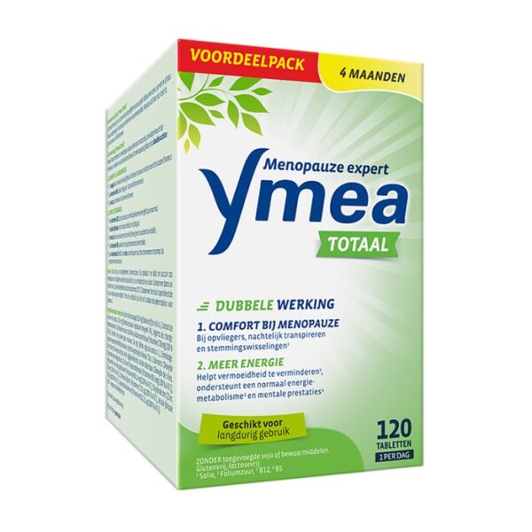 Ymea Totaal Menopauze - Tegen opvliegers & vermoeidheid - 120 Tabletten