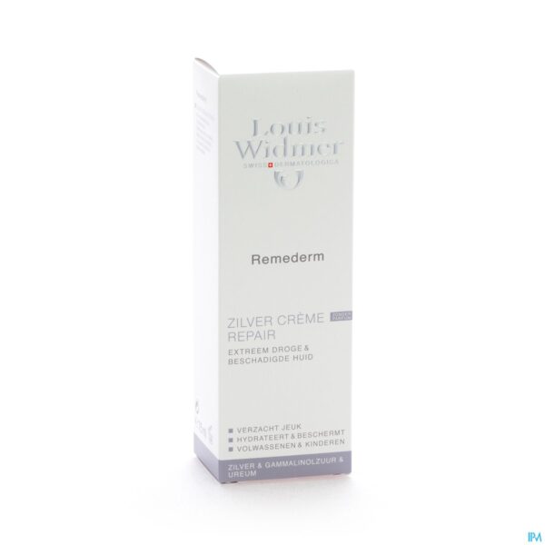 Louis Widmer Remederm Zilvercrème Repair - Zonder Parfum - 75ml