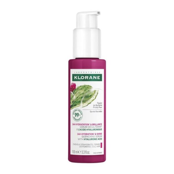 Klorane Cactusvijg Serum Hydratatie en glans, Dof haar, Hyaluronzuur 100ml